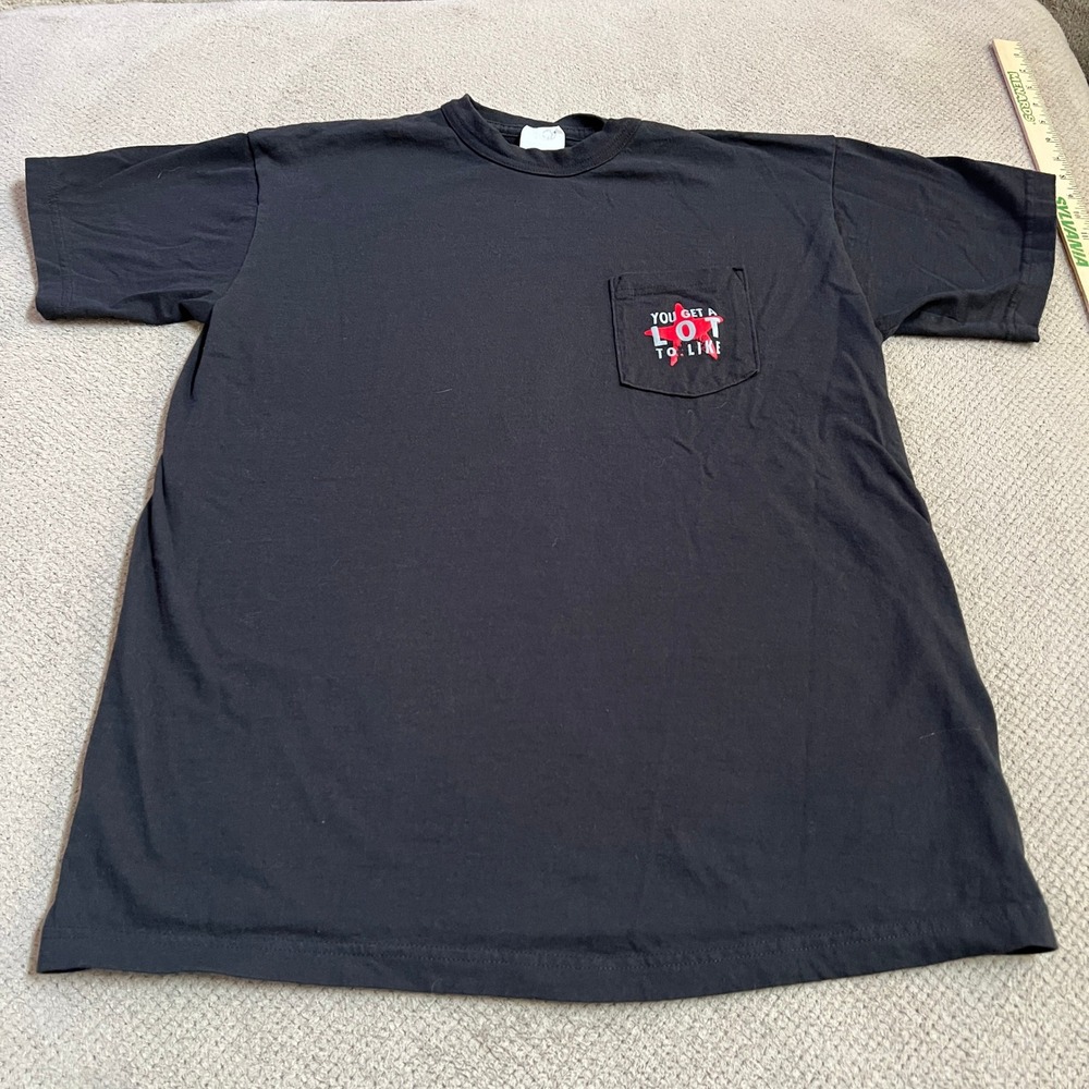 Vintage 1990s Marlboro Desert Star Pocket T-Shirt Black XL USA Made